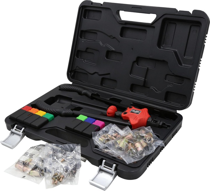 Image du produit Wiltec Pince rivets de traction Pour rivets aveugles À sertir les écrous Set 7 Mandrins interchangeables – (400 mm)