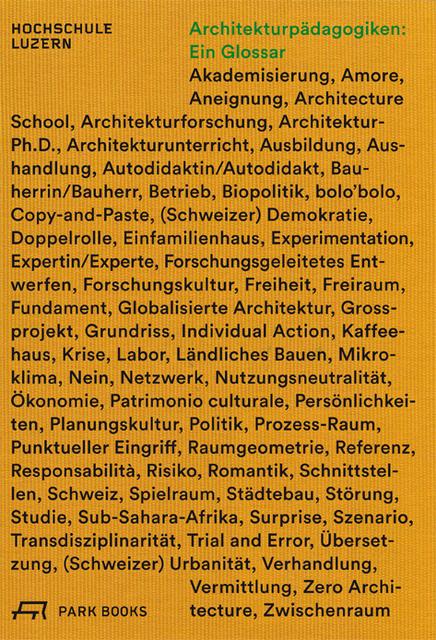 Actual product image Architectural Pedagogies: A Glossary (German, 2019)