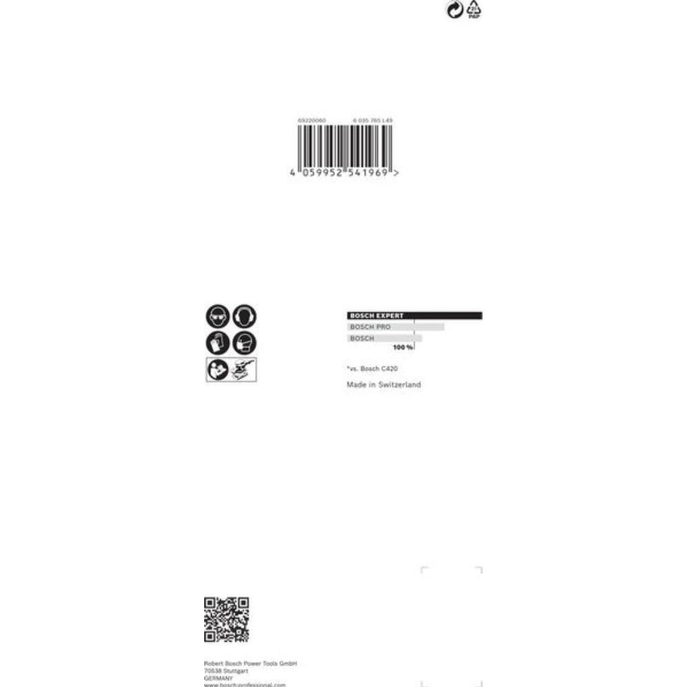 Thumbnail - Bosch Professional Zubehör, Schleifmittel, EXPERT C470 Schleifpapier mit 8 Löchern für Schwingschleifer, 93 x 186 mm, G ...