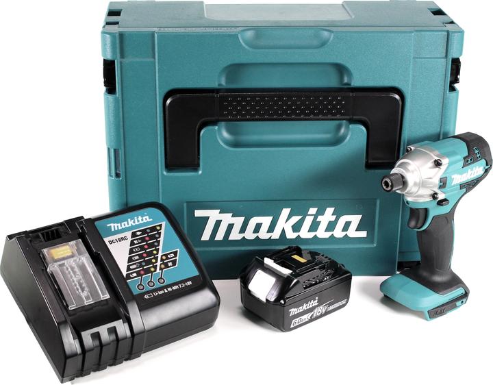 Actual product image Makita DTD 156 RG1J Battery impact wrench 18V 155Nm + 1x battery 6.0Ah + charger + Makpac (Rechargeable battery operated)