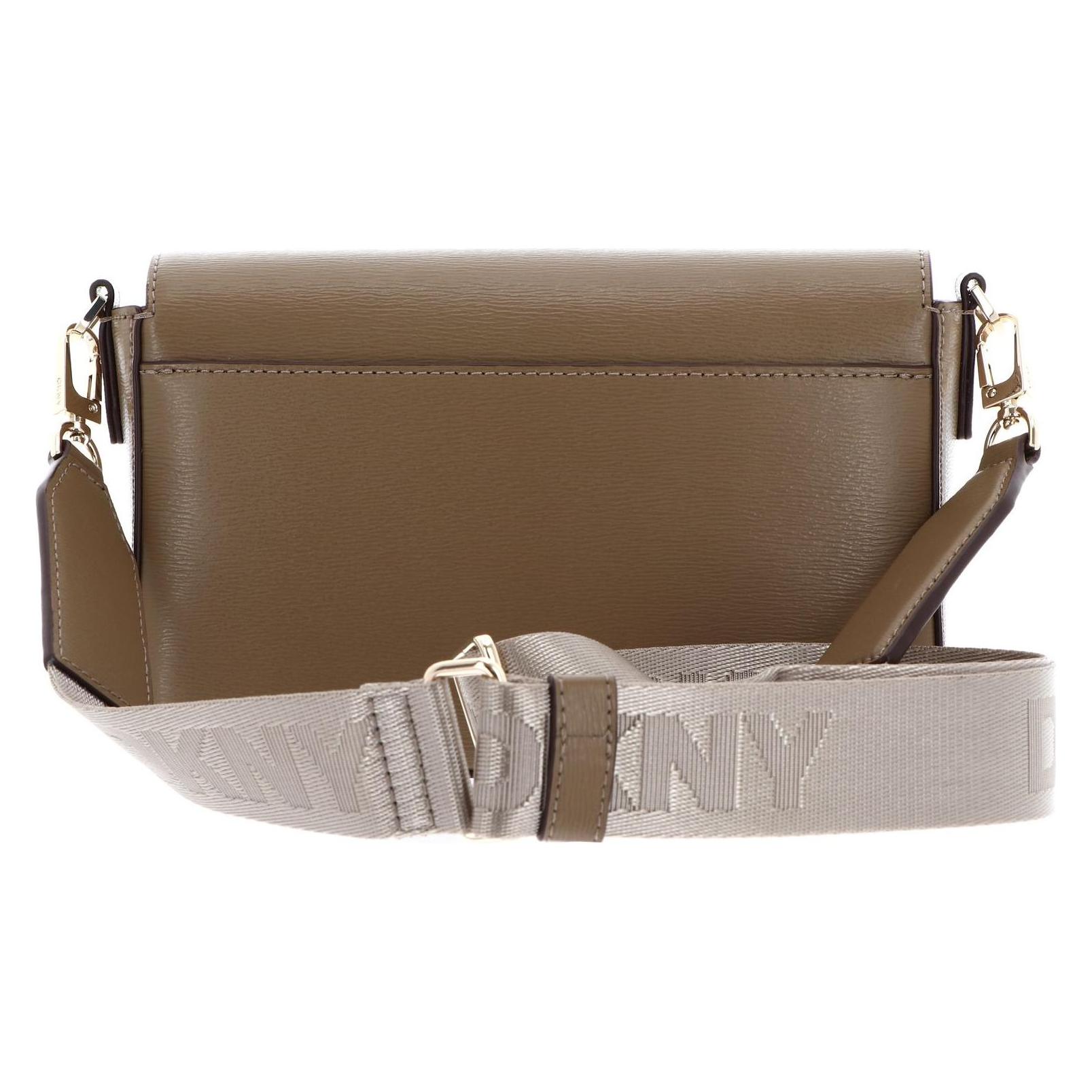 Dkny, Damen, Handtasche, Schoudertas Bryant Ave Flap Crossbody Bag Shitake Taupe, Braun
