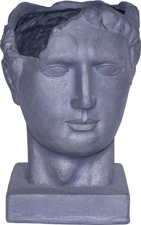 Garden Center Decorative pot "Face" LT34209-PC, 27 cm x 26 cm x 38 cm,grey (27 x 26 x 38 cm)