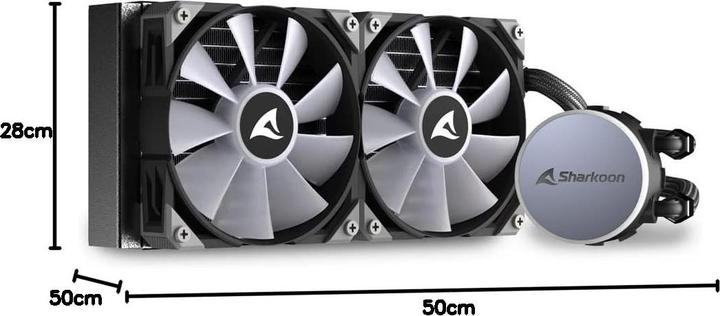 Actual product image Sharkoon S70 RGB AIO 240 MM