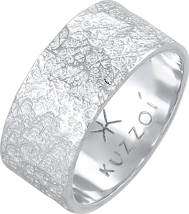 Produktbild Kuzzoi Ring Herren Bandring Organic Struktur 925 Silber (64, 925 Silber)
