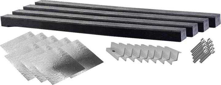 Produktbild Wattstone Ost-West PV-Aufständerung Flachdach für 2 Solarmodule 0° Betonsockel alukaschierte Bautenschutzma