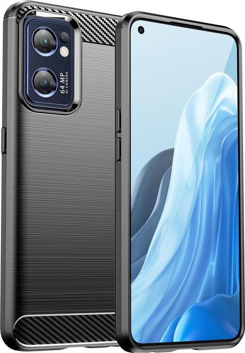 Image du produit Hurtel Housse carbone pour Realme Narzo 50 5G silicone souple noir (Realme Narzo 50 5G)