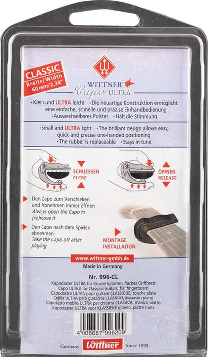 Produktbild Wittner Kapodaster Ultra 996-CL