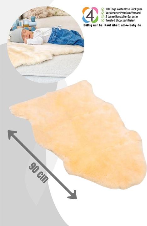 Fellhof Baby lambskin, 80-90 cm, sheared