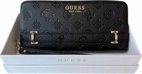 Produktbild Guess Zarela Slg Grosse Damen-Geldbörse mit Reissverschluss, Schwarz