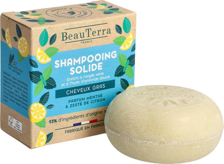 Image du produit BeauTerra shampooing solide cheveux gras (Shampoing solide)