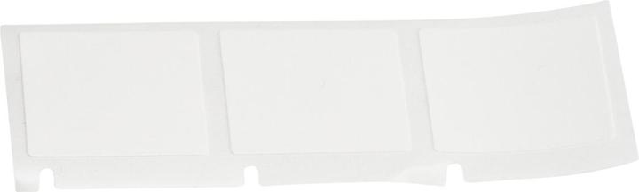 Actual product image Brady M4-49-498, removable vinyl fabric, black on white, 25.40 x 25.40 mm, max. cable throughput (2.54 cm)