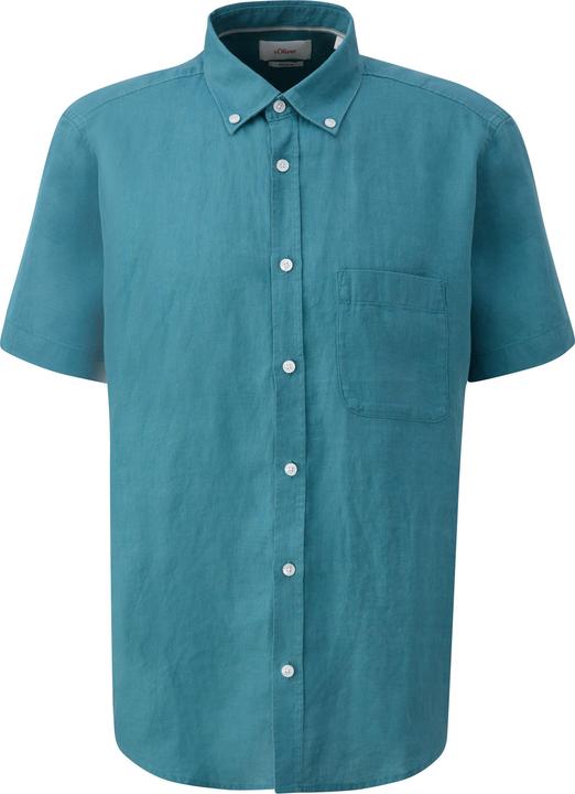 Produktbild s.Oliver Hemd Kurzarmhemd aus Leinen (XL)