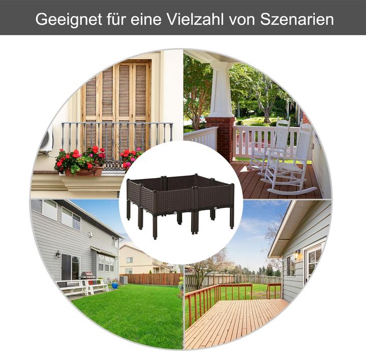 Produktbild Outsunny Hochbeet mit Abflusslöchern