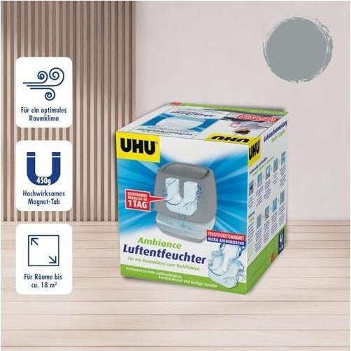 Produktbild UHU Air Max® Luftentfeuchter Ambiance Anthrazit (20 m², 0.45 l/24h)