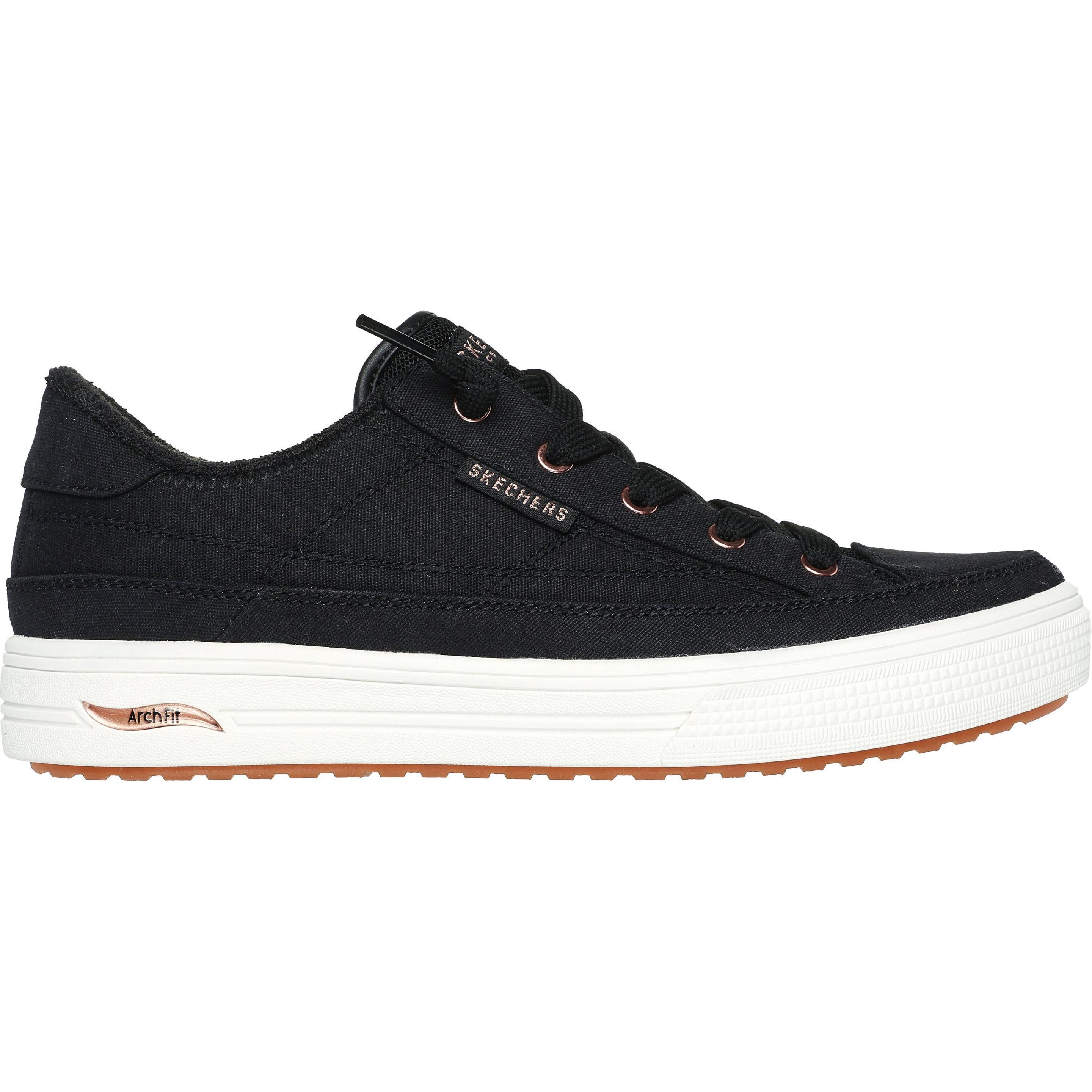 Skechers, Donne, Sneaker, Arch Fit Arcade-Meet Ya There - Dames Sneakers - Zwart, Nero, (40)