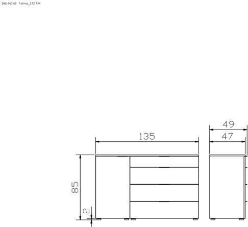 Image du produit Hasena Totrino (135 x 49 x 85 cm)