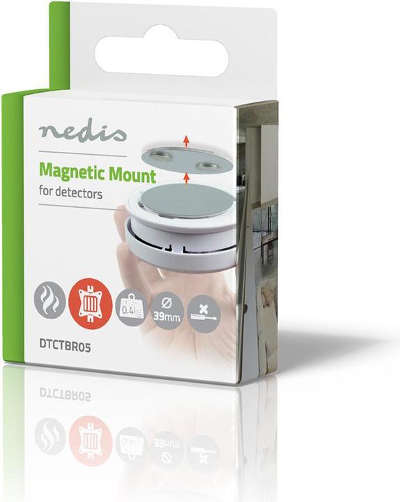Image du produit Nedis Support de détecteur magnétique Diamètre : 39.4 mm Bande adhésive/métal Métal