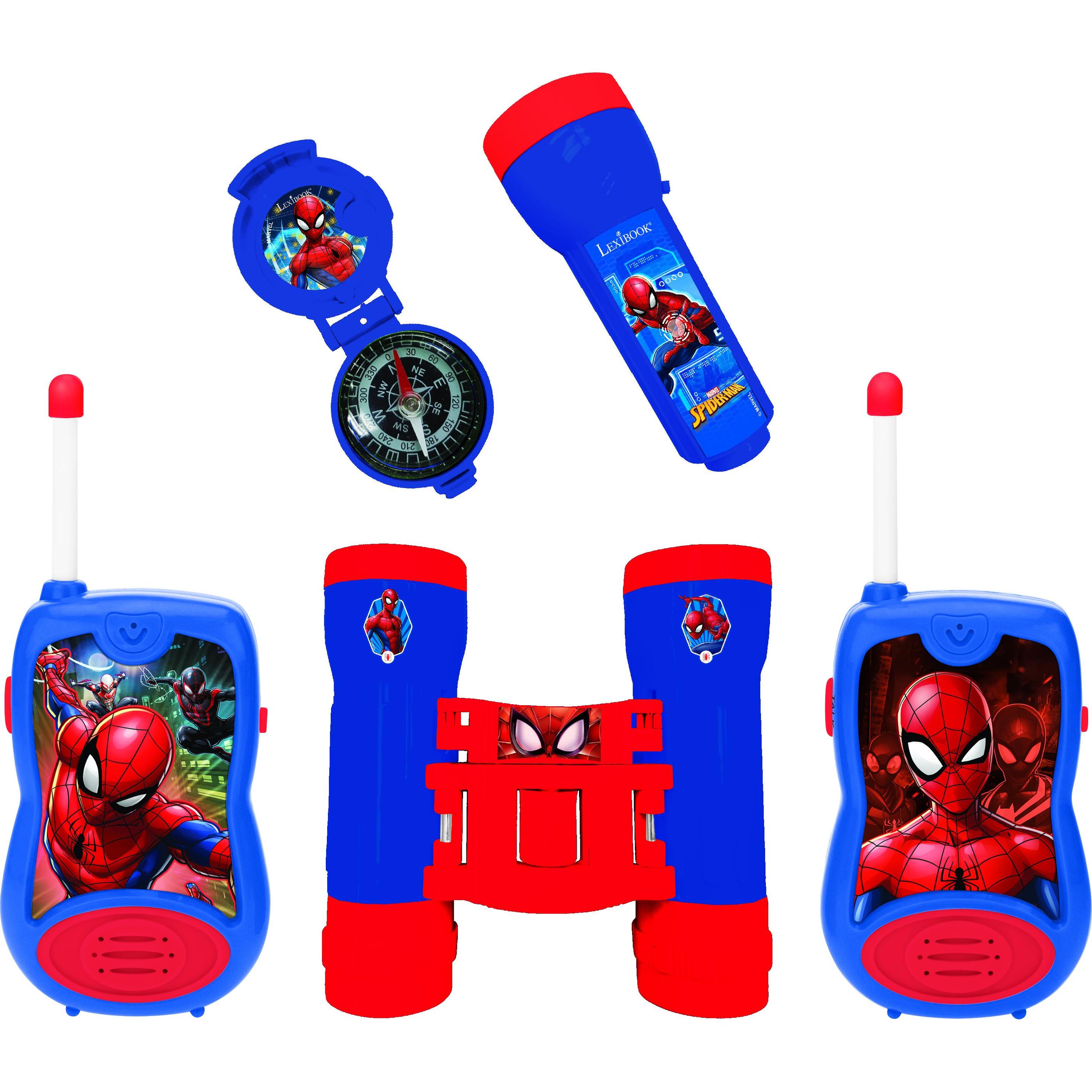 Lexibook Set avventura Spider-Man (0.12 km), Walkie-talkie, Multicolore