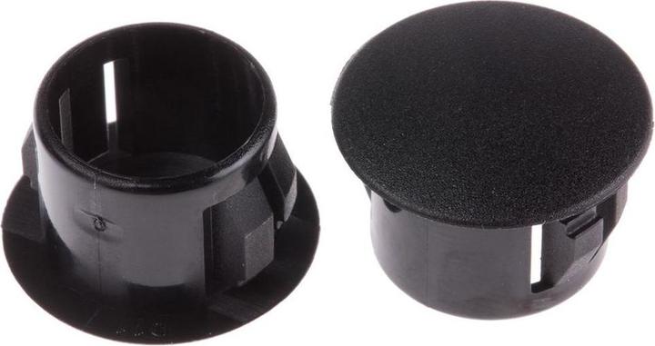 Image du produit RS PRO Obturateur Trou Ø 12.7mm, Non fileté, Nylon 66, Ø 16.5mm, Noir
