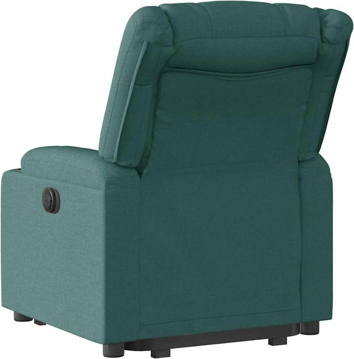 Image du produit vidaXL Fauteuil de massage électrique avec fonction releveur Vert foncé Tissu