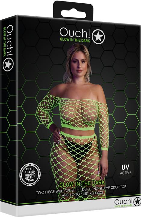 Immagine prodotto Ouch! Long Sleeve Crop Top and Long Skirt - Green - XL/XXXXL