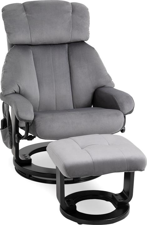 Actual product image Homcom Massagestuhl Polyester, Schaumstoff, Holz, Metall Grau