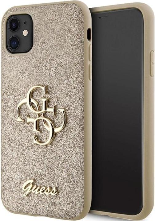 Produktbild Guess GUHCN61HG4SGD iPhone 11 / Xr 6.1" złoty/gold hardcase Glitter Script Big 4G (Apple iPhone 11)