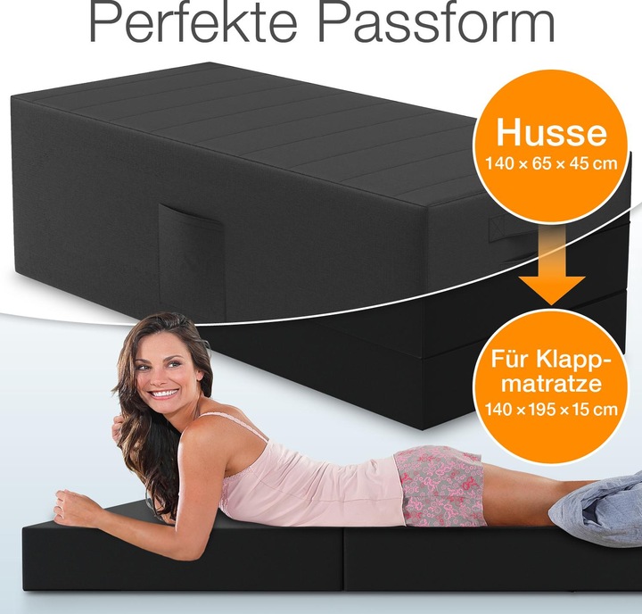 Image du produit Bestschlaf Housse pour matelas pliable (140 x 45 x 65 cm)