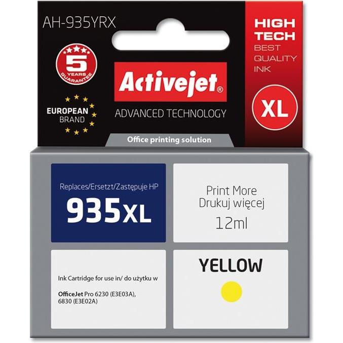 Activejet, Druckerpatrone, AH-935YRX - 12 ml - XL - Gelb - kompatibel (Y)