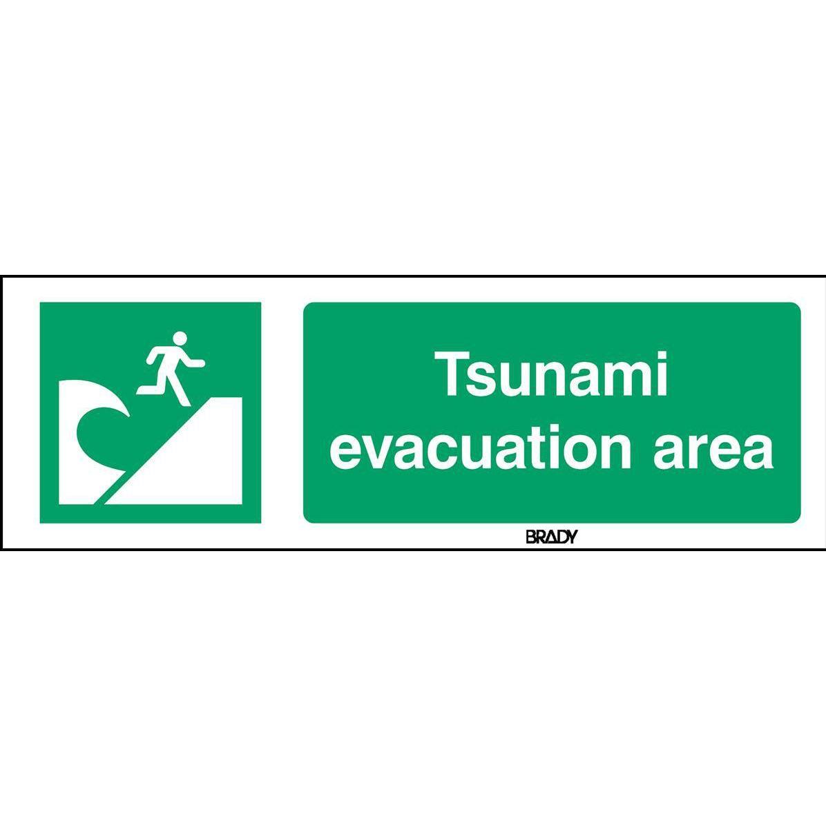 Brady, Sicherheitskennzeichnung, ISO Safety Sign - Tsunami