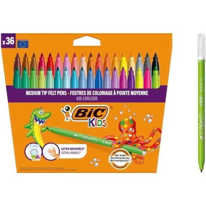 Bic, Kleurpotloden, Kleurmarkers Voor Kinderen (36 x)