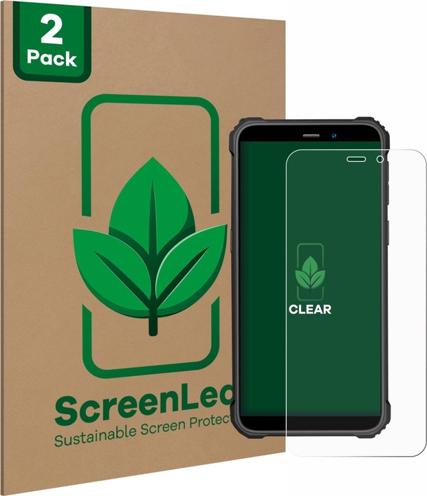 Produktbild ScreenLeaf Schutzfolie nachhaltiger Displayschutz Display Schutz Folie Klar Transparent (2 Stück, LG G2)