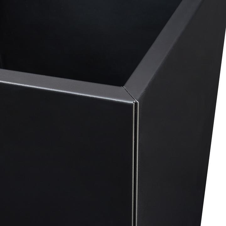 Actual product image Casa.Pro () Pflanzkübel Vaargel 76x39x39 cm Stahl Schwarz