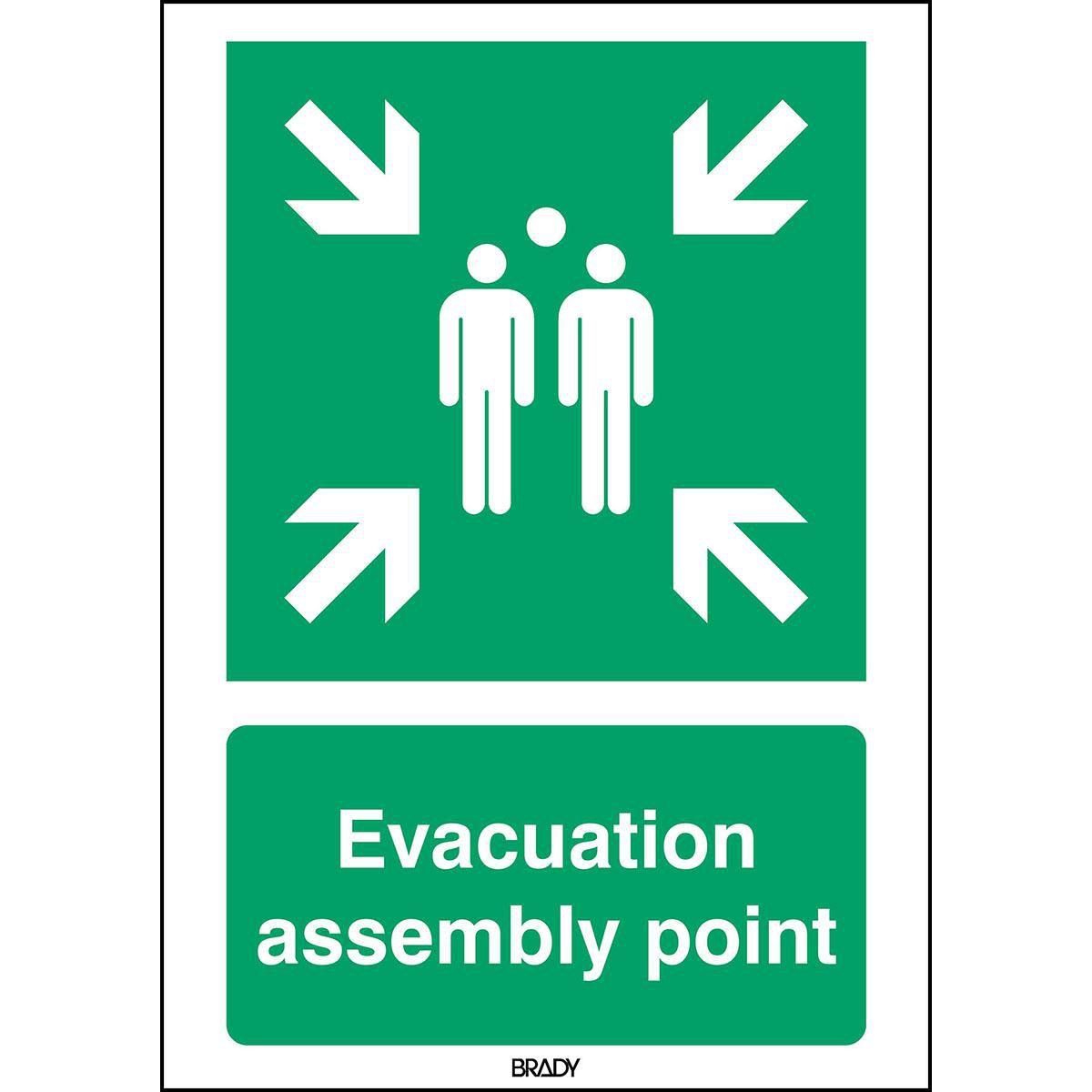 Brady, Sicherheitskennzeichnung, ISO 7010 Sign - Evacuation