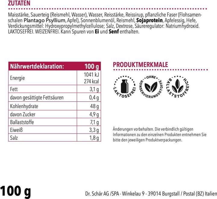 Image du produit Schär Petits pains à la saumure (100 g)