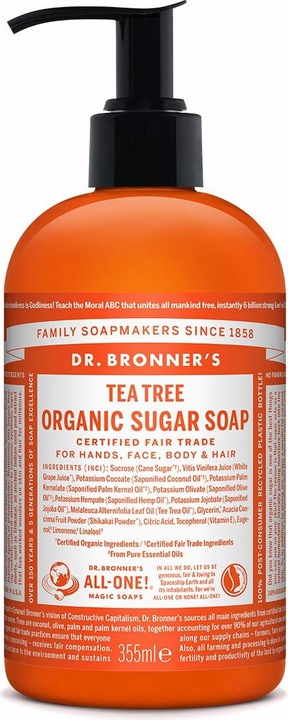 Actual product image Dr. Bronner's Sugar Soap (Liquid soap, 355 ml)