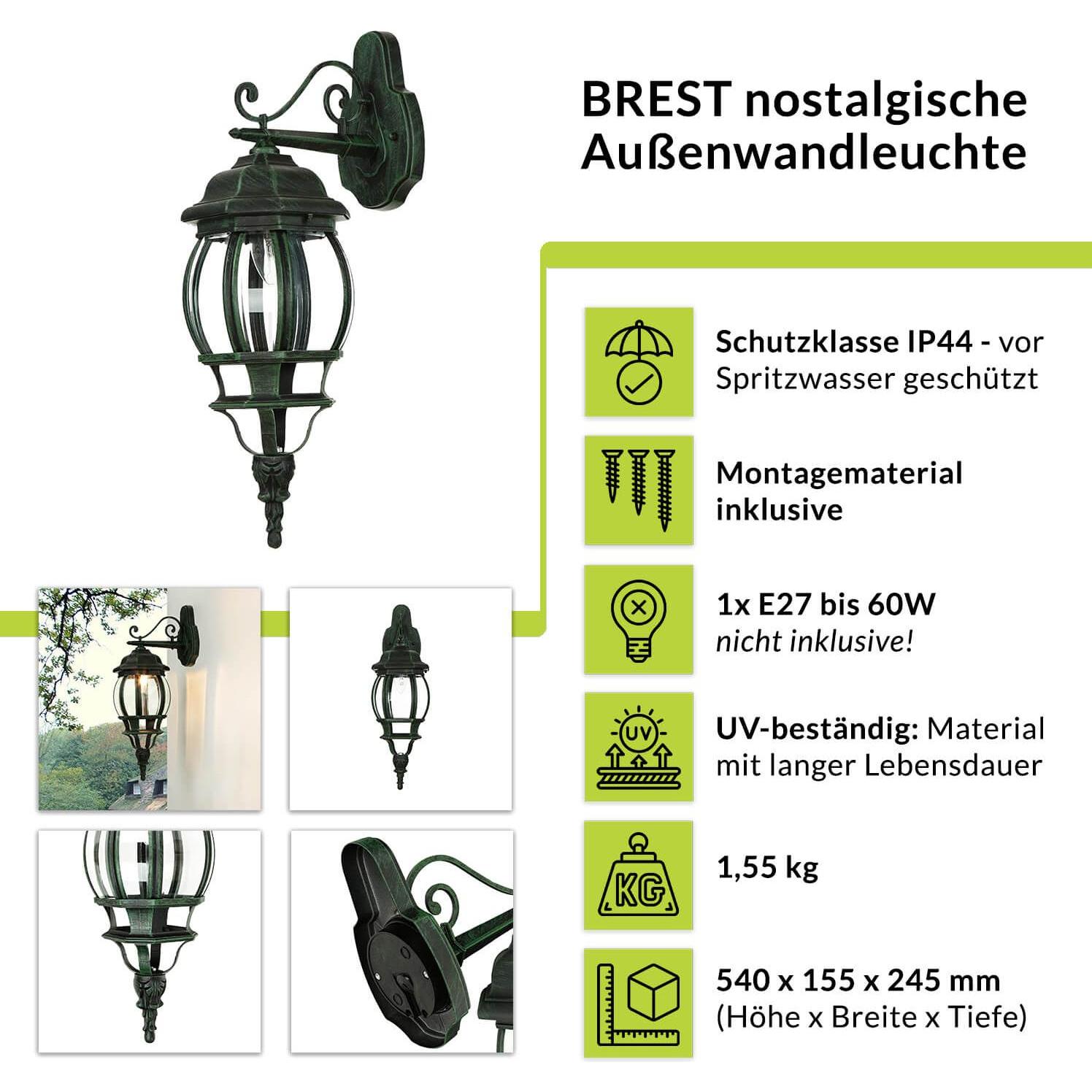 Thumbnail - Licht-Erlebnisse, Gartenbeleuchtung, Brest (E27, IP44)