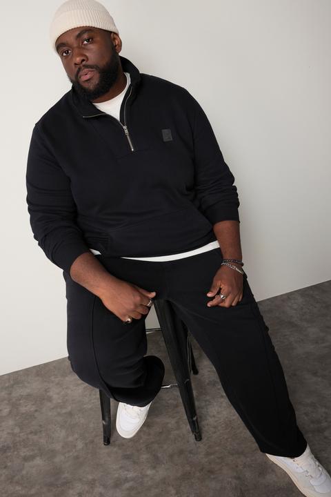 Image du produit Sthuge Pull en molleton, flocage, col camionneur avec fermeture zippée - jusqu'au 8 XL (8XL)