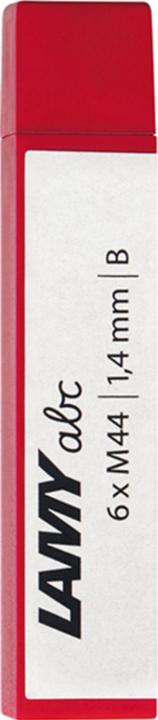 Lamy 6 M 44 Bleistiftminen B 1,4 mm (6 Stück, Schwarz)