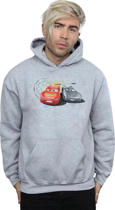 Immagine prodotto Disney Cars Lightning Vs Storm Felpa con Cappuccio Uomo (L)