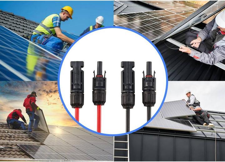 Actual product image Sygonix SY-6408030 Extension cable 6 mm² solar plug (plug and socket) (Solar connector)