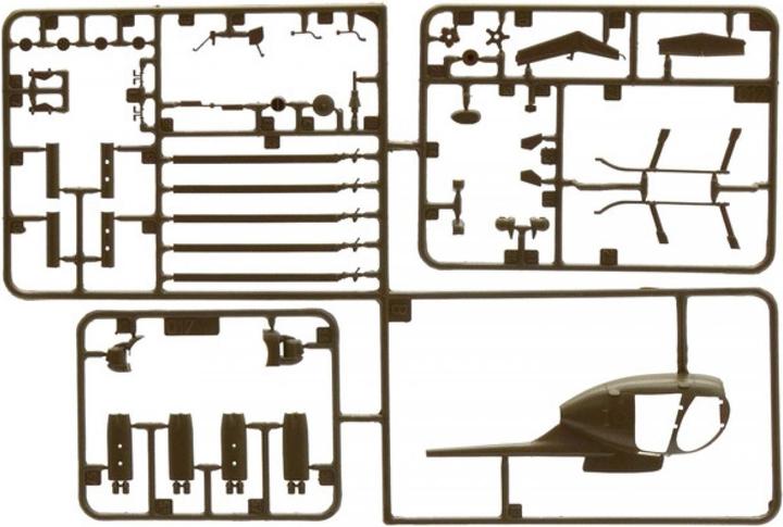Actual product image Italeri AH-6 Night Fox
