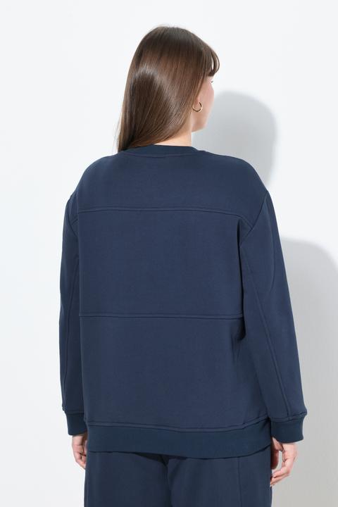 Immagine prodotto Ulla Popken Sweatshirt, Patchlook, Rundhals, Langarm (46, 48)