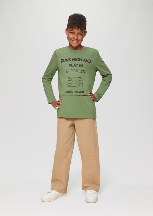 Immagine prodotto S.Oliver T-Shirt Langarmshirt mit gummiertem Frontprint (L)