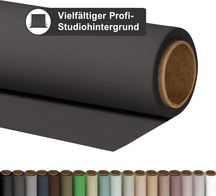 Produktbild Walimex pro Hintergrundkarton 2,72x10m, carbon grey (272 cm)