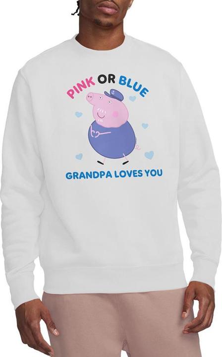 Immagine prodotto Peppa Pig Pink Or Blue Grandpa Pig Loves You Felpa Adulto Unisex (XL)