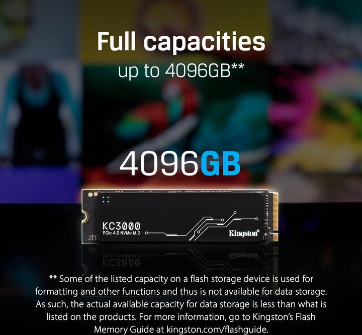 Actual product image Kingston KC3000 (512 GB, M.2 2280)