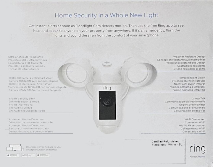 Image du produit Ring Floodlight Cam (1920 x 1080 Pixels)