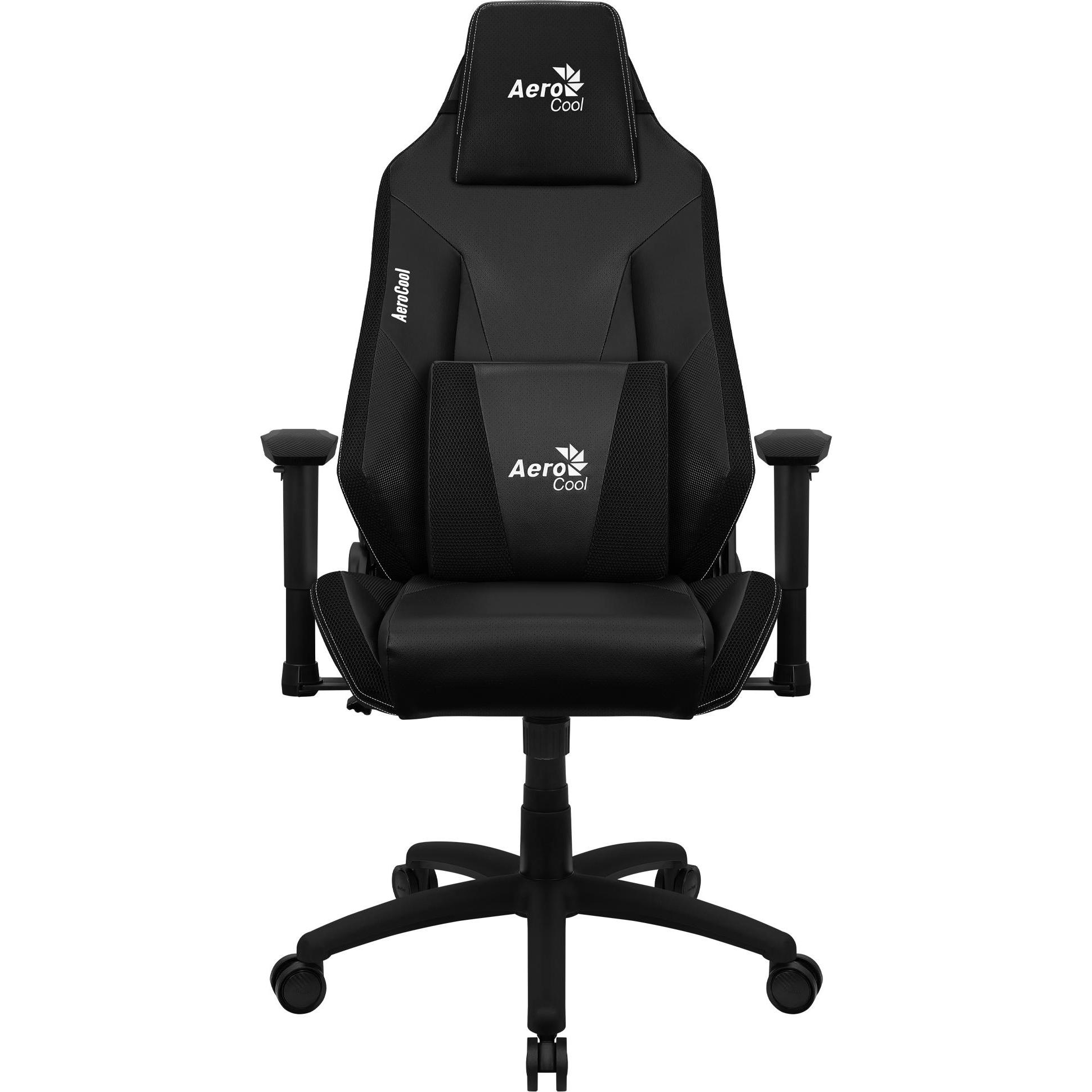 Thumbnail - AeroCool Admiral Universal-Gamingstuhl Gepolsterter Sitz, Gaming Stuhl, Schwarz