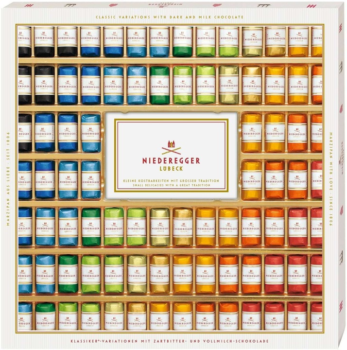 Actual product image Niederegger Marzipan chocolates with dark chocolate (1075 g)